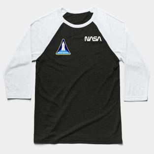 Officially approved merchandise - Vintage NASA logo & space shuttle mission patch Baseball T-Shirt